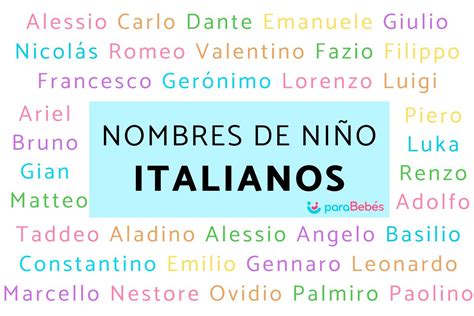 hombre italiano|100 NOMBRES de niño ITALIANOS